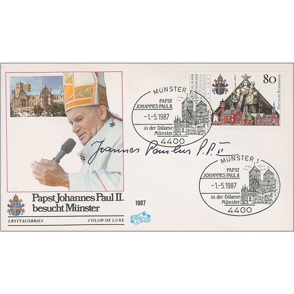 Pope John Paul II Signed Cover