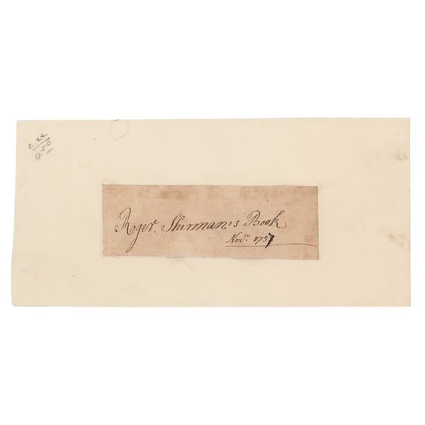 Roger Sherman Signature