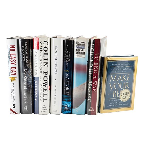 Military (8) Signed Books