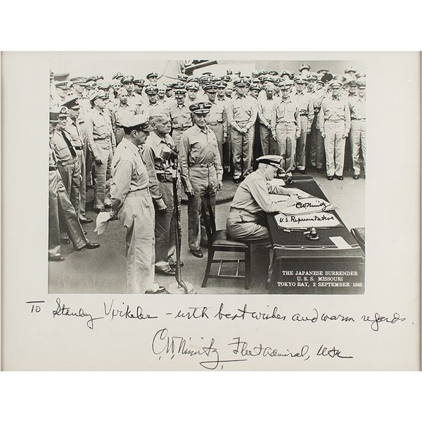 Chester Nimitz Signed Photograph