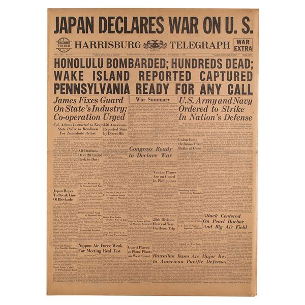 Pearl Harbor Newspaper