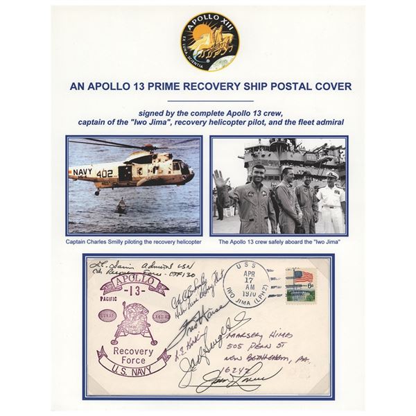 Apollo 13 Signed Prime Recovery Ship Cover