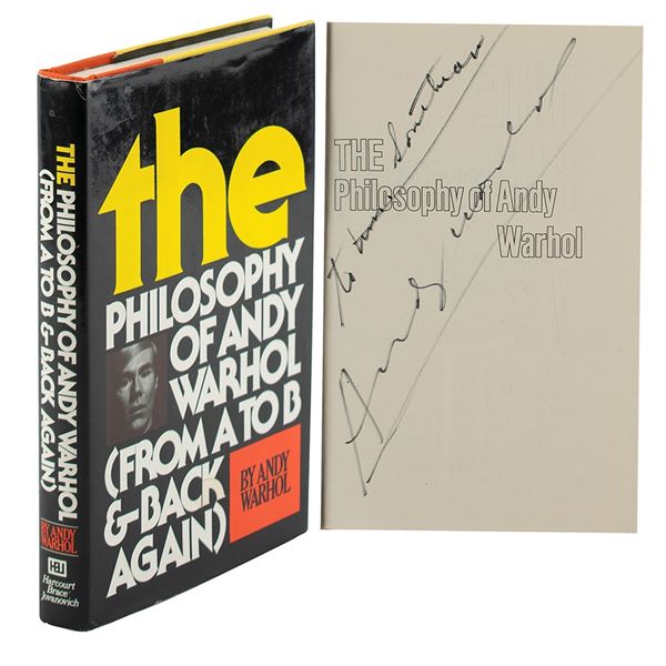 Andy Warhol Signed Book