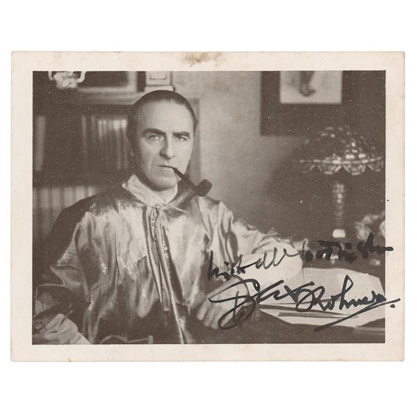 Sax Rohmer Signed Photograph