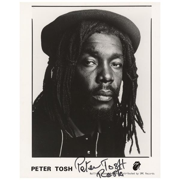Peter Tosh Signed Photograph