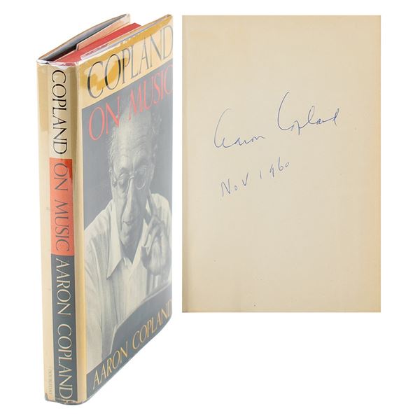 Aaron Copland Signed Book