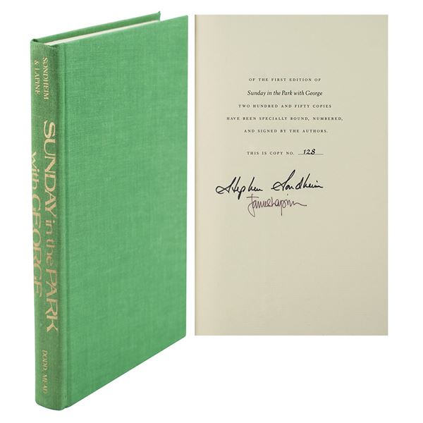 Stephen Sondheim Signed Book