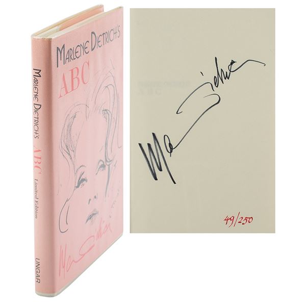 Marlene Dietrich Signed Book