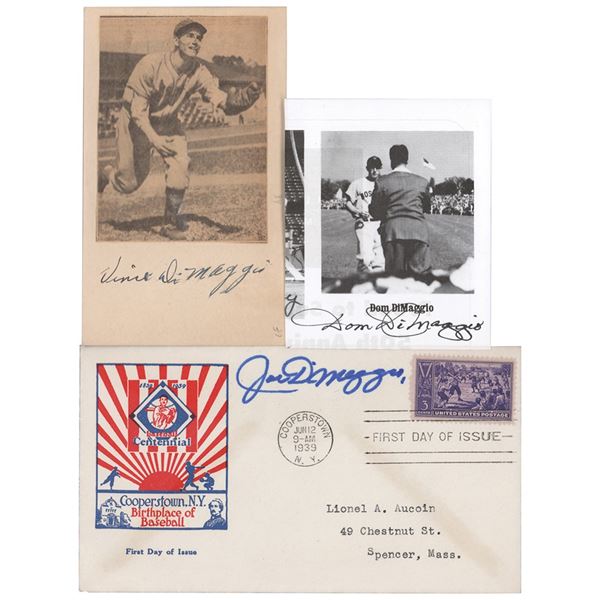 DiMaggio Brothers (3) Signatures