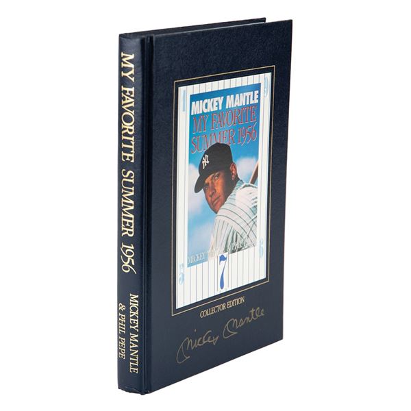 Mickey Mantle Signed Book