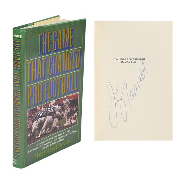 Joe Namath Signed Book