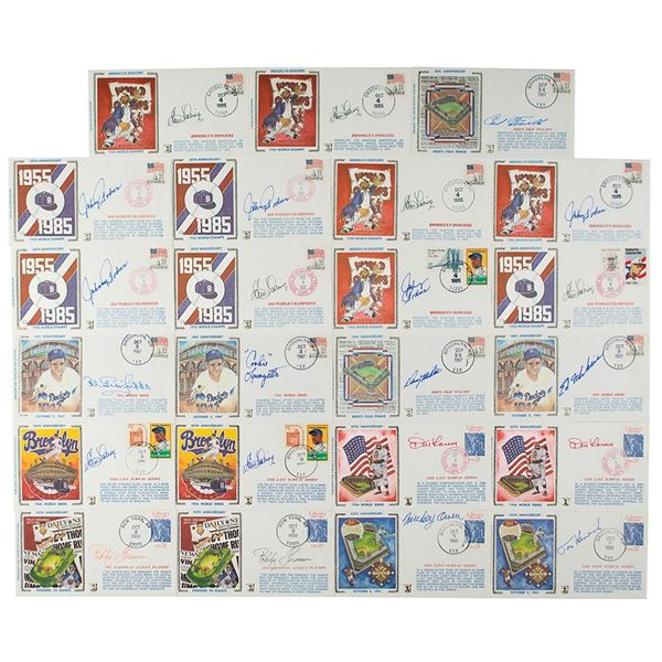 New York Baseball Heroes (23) Signed Covers