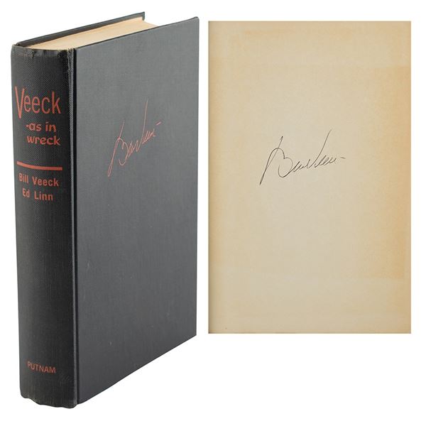 Bill Veeck Signed Book