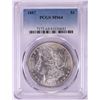 Image 1 : 1887 $1 Morgan Silver Dollar Coin PCGS MS64