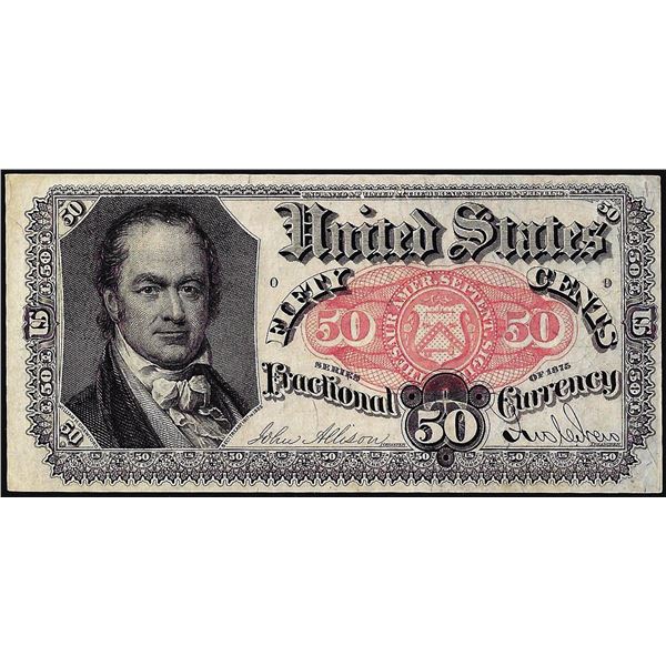 March 3, 1863 Fourth Issue Fifty Cents Fractional Currency Note