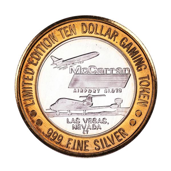 .999 Silver McCarran International Airport Las Vegas, NV $10 Limited Gaming Token