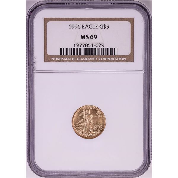 1996 $5 American Gold Eagle Coin NGC MS69