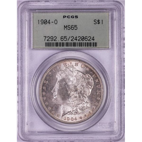 1904-O $1 Morgan Silver Dollar Coin PCGS MS65 Old Green Holder