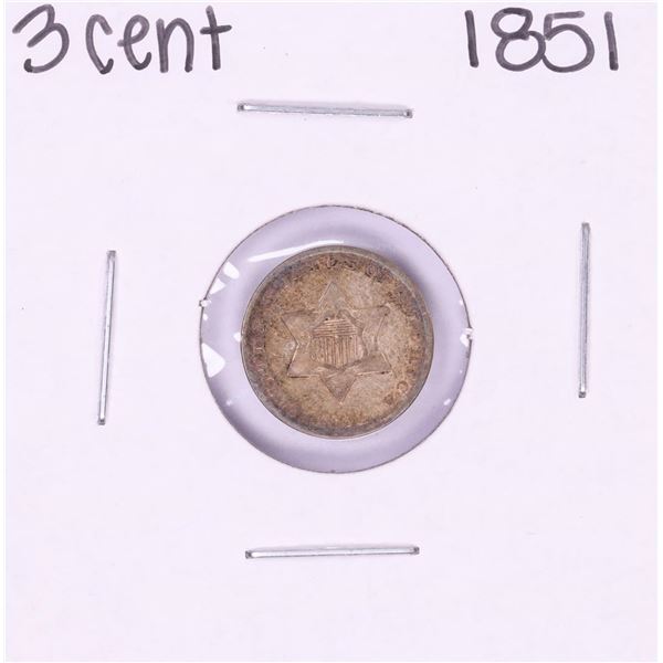 1851 Three Cent Silver Coin