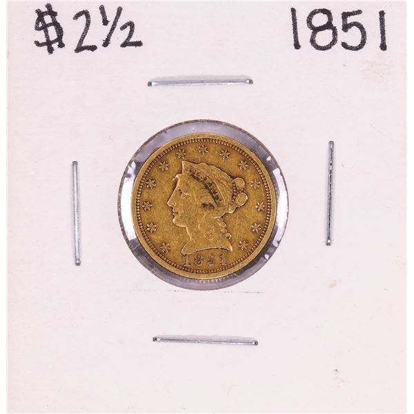 1851 $2 1/2 Liberty Head Quarter Eagle Gold Coin