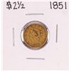 Image 1 : 1851 $2 1/2 Liberty Head Quarter Eagle Gold Coin