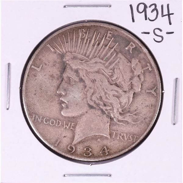 1934-S $1 Peace Silver Dollar Coin