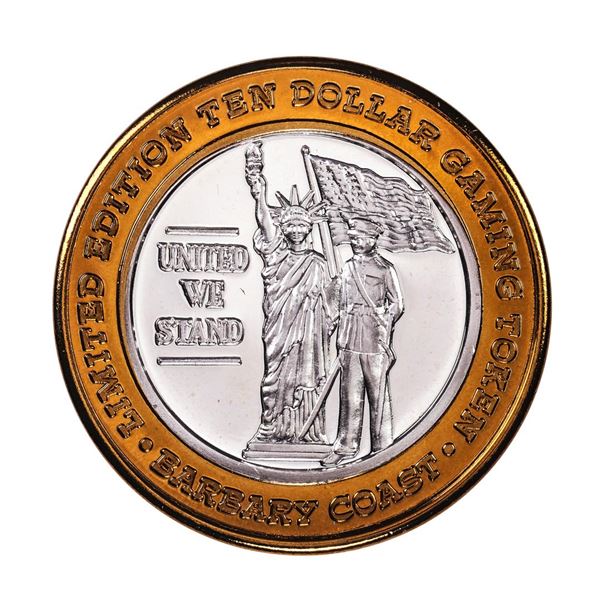 .999 Fine Silver Barbary Coast Las Vegas, Nevada $10 Limited Edition Gaming Token