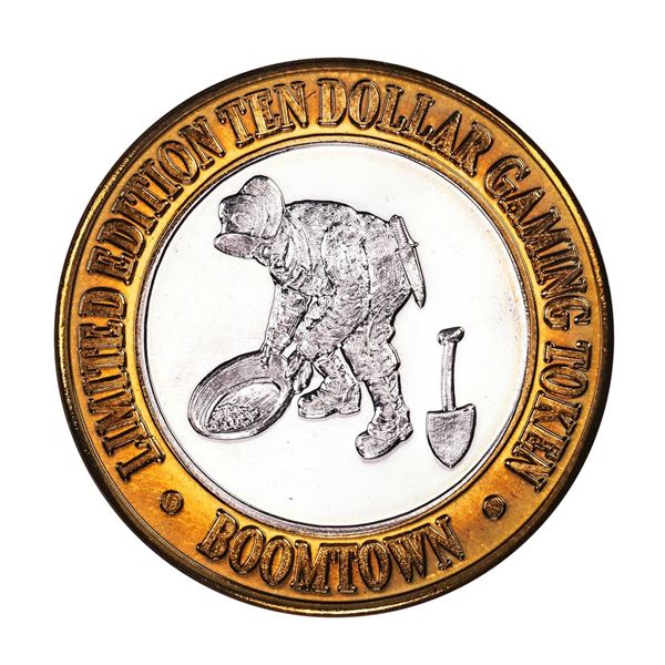 .999 Silver Boomtown Las Vegas, Nevada $10 Casino Limited Edition Gaming Token