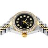 Image 3 : Rolex Ladies Two Tone Black Diamond Datejust Wristwatch
