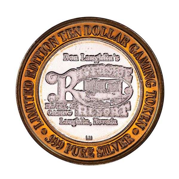 .999 Silver Riverside Resort Casino Laughlin, NV $10 Limited Edition Gaming Token