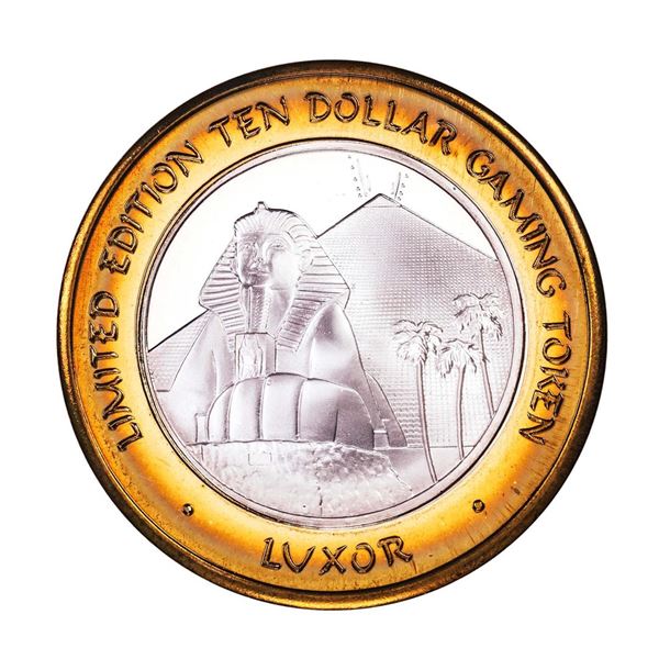 .999 Silver Luxor Las Vegas, Nevada Casino $10 Casino Limited Edition Gaming Token