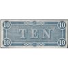 Image 2 : 1864 $10 Confederate States of America Note