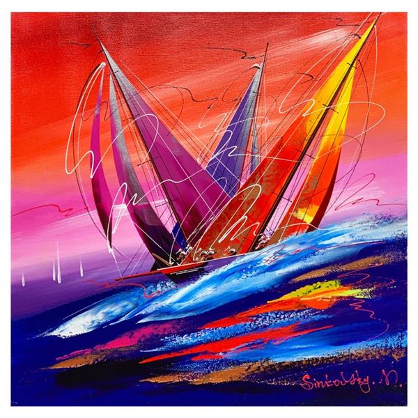 Natalia Sinkovsky Hand Signed Original Acrylic Painting On Canvas