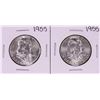 Image 1 : Lot of (2) 1955 Bugs Bunny Franklin Half Dollar Coins