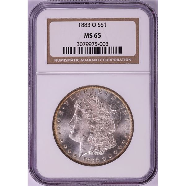 1883-O $1 Morgan Silver Dollar Coin NGC MS65