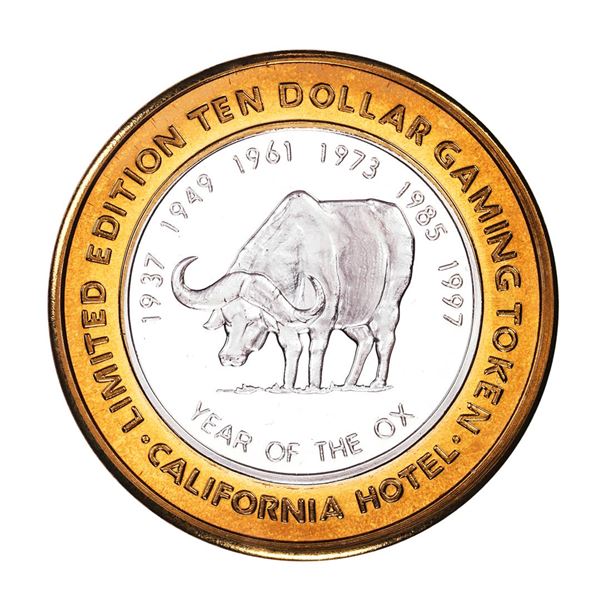 .999 Silver Sam Boyd's California Hotel $10 Casino Limited Edition Gaming Token