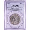 Image 1 : 1838 Reeded Edge Capped Bust Half Dollar Coin PCGS XF45
