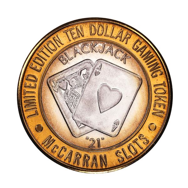 .999 Silver McCarran International Airport Las Vegas, NV $10 Limited Casino Token