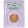 Image 1 : 1899 $10 Liberty Head Eagle Gold Coin PCGS MS61 Old Green Holder