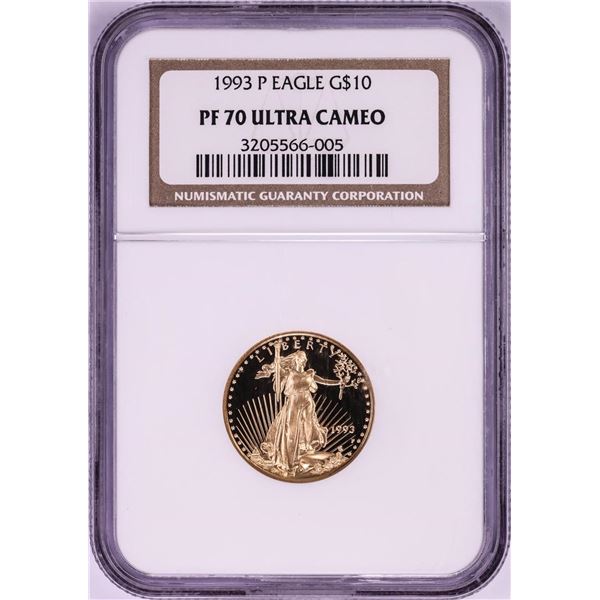 1993-P Proof $10 American Eagle Gold Coin NGC PF70 Ultra Cameo