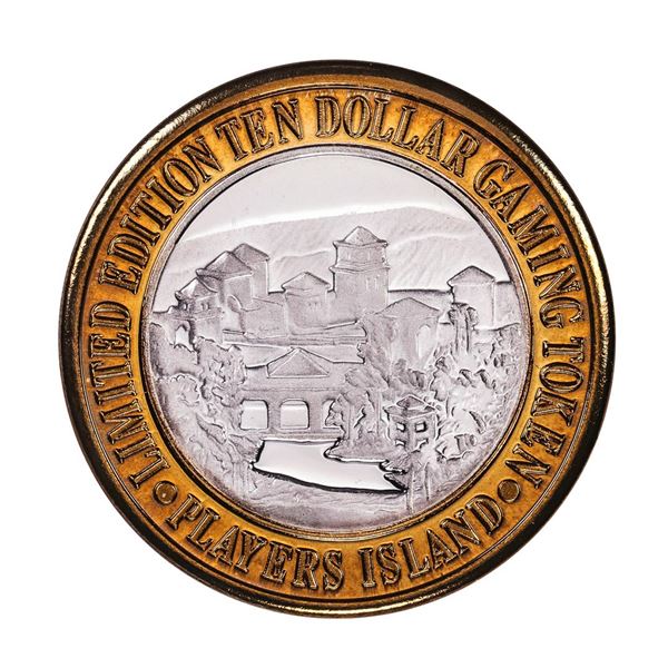 .999 Fine Silver Players Island Casino $10 Casino Limited Edition Gaming Token
