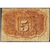 Image 2 : March 3, 1863 Second Issue Five Cents Fractional Currency Note