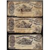 Image 1 : Lot of (3) 1863 $5 The State of Louisiana Baton Rouge, LA Obsolete Banknotes