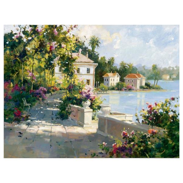 Marilyn Simandle "Riviera Walk" Limited Edition Giclee On Canvas