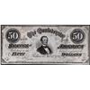 Image 1 : 1864 $50 Confederate States of America Note
