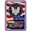 Image 2 : 2019-W $1 Proof American Silver Eagle Coin NGC PF70 Ultra Cameo Congratulations Flag