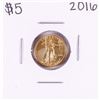Image 1 : 2016 $5 American Gold Eagle Coin
