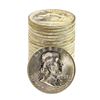 Image 1 : Roll of (20) Brilliant Uncirculated 1963-D Franklin Half Dollar Coins
