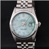 Image 1 : Rolex Men's Stainless Steel Ice Blue Diamond Oyster Perpetual Datejust Wristwatch