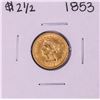 Image 1 : 1853 $2 1/2 Liberty Head Quarter Eagle Gold Coin
